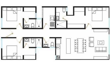 DEPARTAMENTOS EN VENTA de 3 recamaras Fraccionamiento COSTA DE ORO VISTA AL MAR