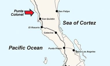 Terreno Industrial en venta de 400 Hectáreas, Punta Colonet, Ensenada México.