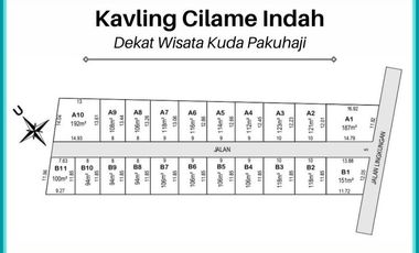 Tanah Kavling Perumahan Cilame Indah Tanpa Bunga