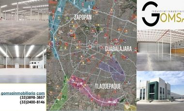 Bodegas en renta de 1000m2 hasta 30,000m2