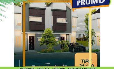 Jual Rumah Malang Tipe 2 Lantai 31/63 2KT 1KM View Bukit Katu Free Biaya