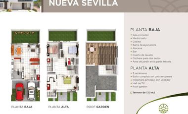 Casa en Preventa Zibata  Mod. Sevilla