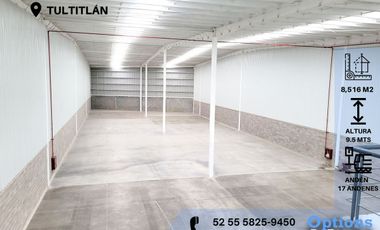 Availability of industrial warehouse rental in Tultitlán