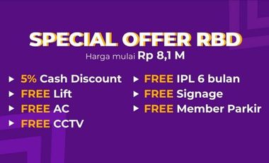 Roseville business District BSD Ruko mewah fasilitas lift