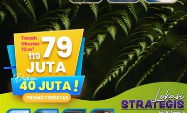 Strategis Dekat Kota Tanah Kavling Hanya 70 Juta-an