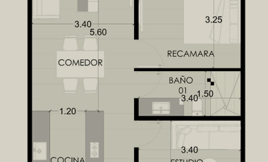 Departamento en venta Mérida Yucatán, Malta Temozón Norte