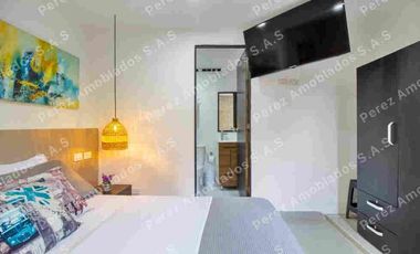 RENTA  POR NOCHES O MESES APARTAESTUDIO AMOBLADO EL TESORO POBLADO