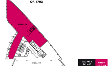 Oficina en Arriendo en Torre Paris/ Metro Los Leones