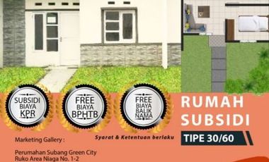 Rumah Subsidi Dekat PT. TAEKWANG INDONESIA Cinangsi Subang.