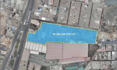 GRAN OPORTUNIDA DE INVERSION-venta de terreno-Jr. Huanuco Barrios Altos-3,511m2-ZTE 2