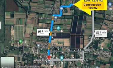 VILLA ESQUIU Lote de 1236 m2 Construcción de 136 m2 C/ Escritura Real