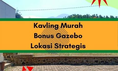 Tanah Kavling Premium Gratis SHM Hanya 1,5 Jt-an Saja Bonus Gazebo