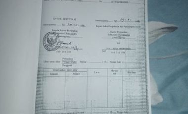 Dijual Cepat Tanah Pekarangan Dekat SMPN Kedu Temanggung