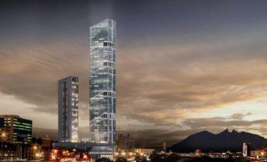 Renta Oficina en Obra gris en TOP de 1198.71 m2  Av. Constitución  Monterrey N.L