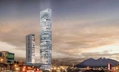 Renta Oficina en Obra gris en TOP de 1198.71 m2  Av. Constitución  Monterrey N.L