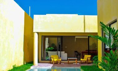 Residencias en venta de un piso en Privada Residencial en Conkal, Yucatan.