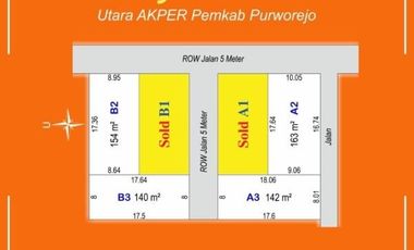 Dekat Kampus UMP; Tanah Purworejo, SHM