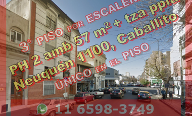 Departamento (PH) en Venta en Caballito 2 ambientes 57 m2 c terraza propia – Neuquén 1100