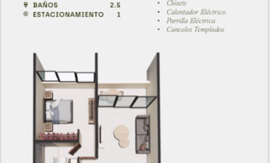 Departamento de 2 recámaras en Centro Temozón 47