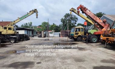 Gudang pinggir jalan di Jatiasih Bekasi 29 M