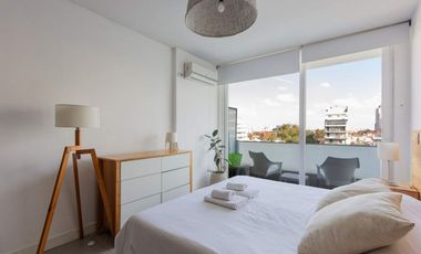 Av. Niceto Vega al 5700, Palermo Hollywood. Alquiler Temporario de 1 gran ambiente con balcon y  Amenities