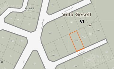 Lote terreno en venta  720m2 Super Centrico, ideal inversor - Villa Gesell