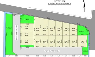 Karta Giri Nirmala 325 jt siap bangun dekat pasar Prambanan Klaten