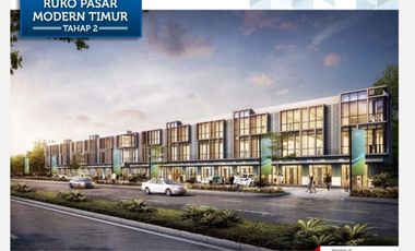 Ruko Hook Pasar Modern BSD lokasi hadap jalan raya ramai