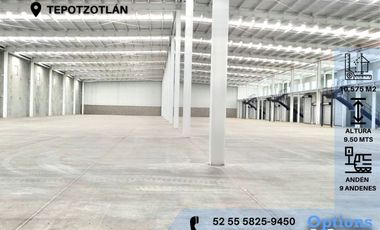 Industrial warehouse available for rent in Tepotzotlán