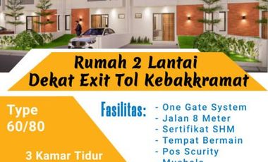 PERUMAHAN 2 LANTAI DI SOLO TIMUR DEKAT EXIT TOL KEBAKKRAMAT