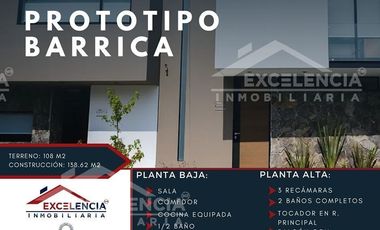 PREVENTA DE CASA EN FRACC. ANDANA LA HUERTA (POR COSTCO), MODELO BARRICA.