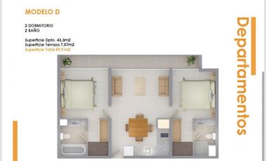 Departamento en venta en Santiago