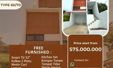 Jual rumah murah cantik rasa villa sejuk asri di cipageran cimahi bandung barat