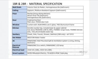 apartemen mewah 1 bedroom the branz BSD by tokyuland