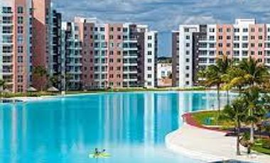 RENTA CASA AMUEBLADA EN DREAM LAGOONS EN CLUSTER CON ALBERCA 3 HABITACIONES