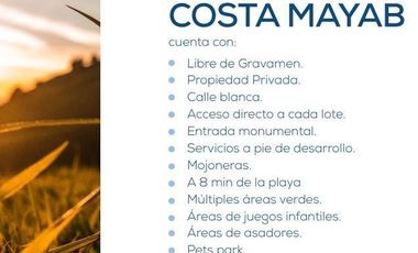 COSTA MAYAB LOTE RESIDENCIAL...