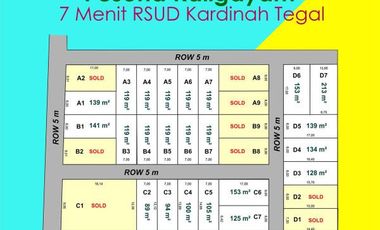 Jual Tanah Standar Perumahan 1 Km Pasar Pepedan, Tegal: SHM