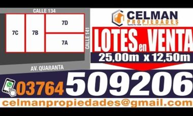 Lotes a 100 metros Quaranta