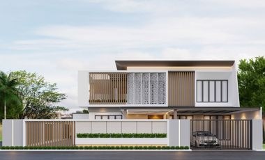 Rumah Kontemporer Mewah Full Interior,Kolam Renang