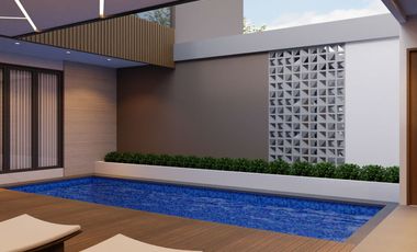 Rumah Kontemporer Mewah Full Interior,Kolam Renang