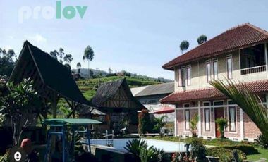 Jual murah Villa 2 lantai full fasilitas Tanah luas strategis Sugihmukti Pasirjambu dekat Ciwidey Bandung Selatan