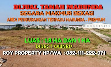 Dijual Tanah Marunda 2.8 Ha Segara Makmur Bekasi BEST PRICE