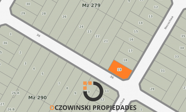VENTA LOTE NECOCHEA Y 36 (MAR AZUL)