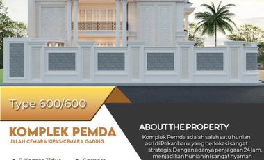 hunian exclusive design modern lokasi dekat eka hospital pekanbaru