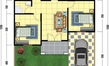 DIJUAL RUMAH MINIMALIS MODERN TYPE 70 DI JL.GARUDA SAKTI KM6