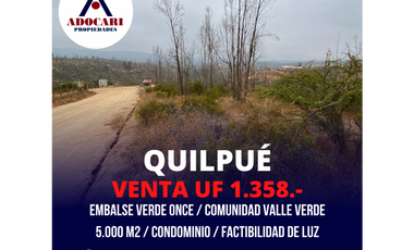 QUILPUÉ / VALLE VERDE / PARCELA 5.000 M2