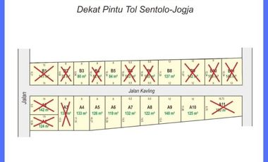 Tanah 90 Jt-an Murah di Sentolo Jogja, dekat Exit Tol Banguncipto