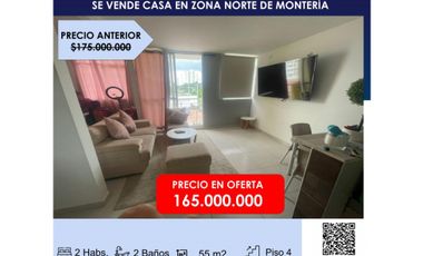 OPORTUNIDAD SE VENDE APARTAMENTO EN ZONA NORTE DE MONTERA