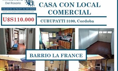 VENDO CASA CON LOCAL BARRIO LA FRANCE