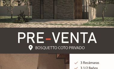 Casa en pre venta en Coto Bosquetto en Bosques Vallarta